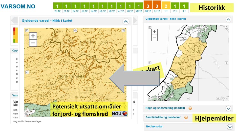 utsatte områder for