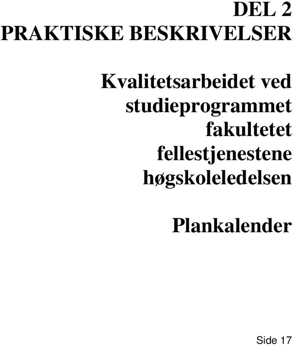 studieprogrammet fakultetet