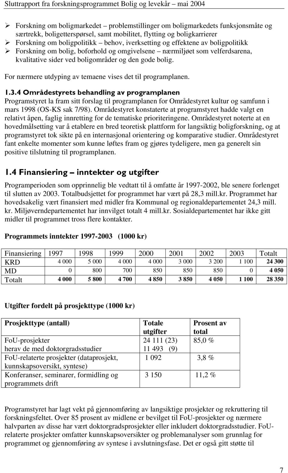 For nærmere utdyping av temaene vises det til programplanen. 1.3.