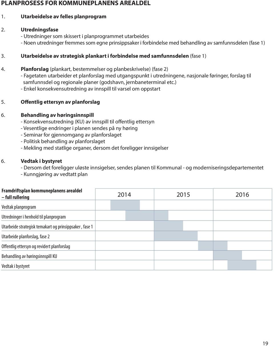 Utarbeidelse av strategisk plankart i forbindelse med samfunnsdelen (fase 1) 4.