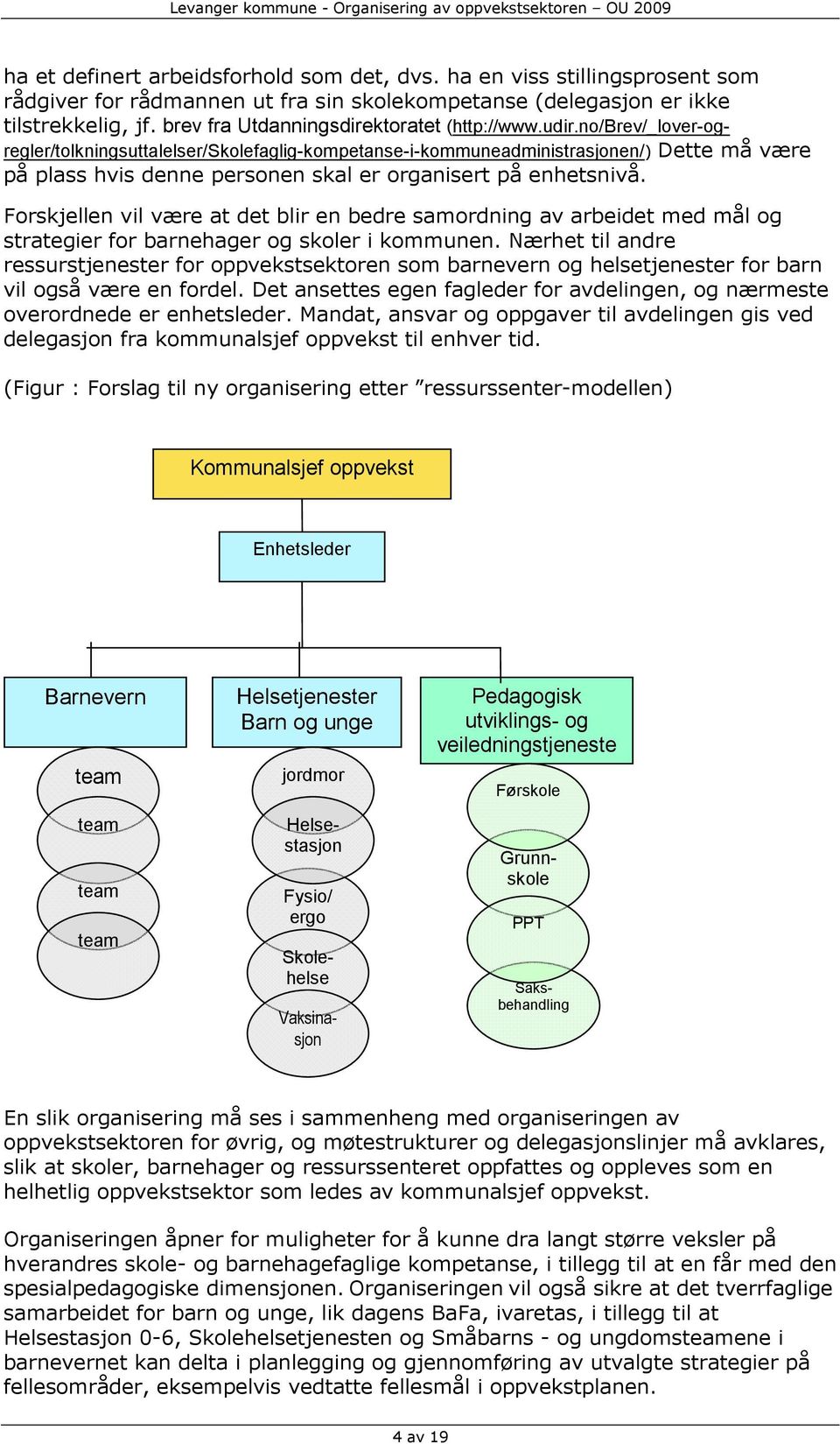 no/brev/_lover-ogregler/tolkningsuttalelser/skolefaglig-kompetanse-i-kommuneadministrasjonen/) Dette må være på plass hvis denne personen skal er organisert på enhetsnivå.