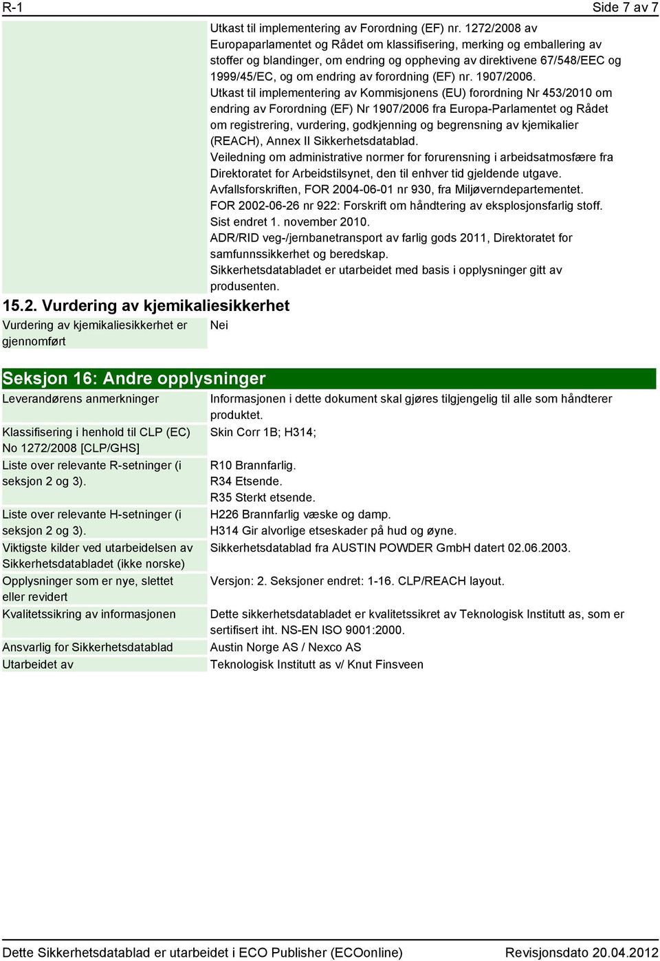 forordning (EF) nr. 1907/2006.