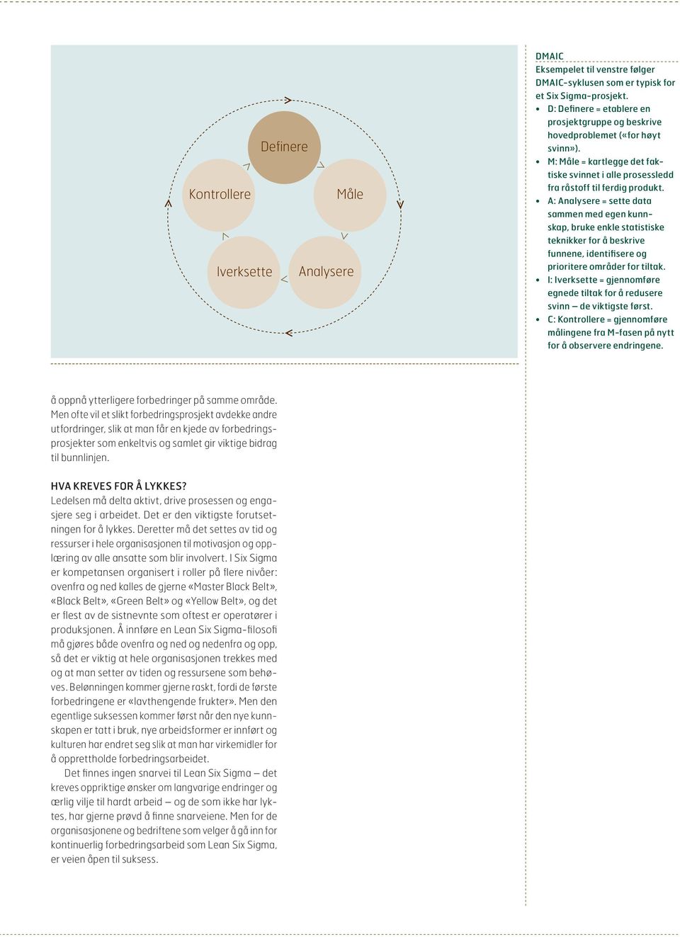 A: Analysere = sette data sammen med egen kunnskap, bruke enkle statistiske teknikker for å beskrive funnene, identifisere og prioritere områder for tiltak.