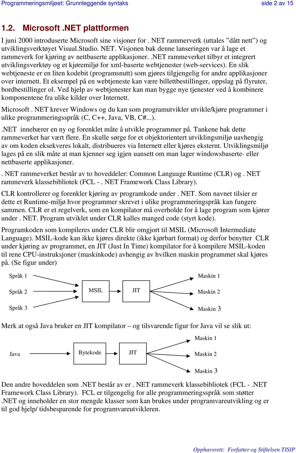 .net rammeverket tilbyr et integrert utviklingsverktøy og et kjøremiljø for xml-baserte webtjenester (web-services).