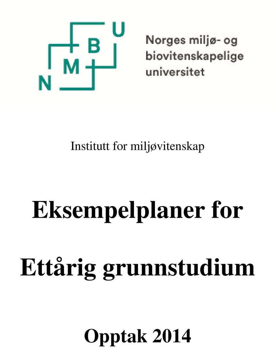 Eksempelplaner for