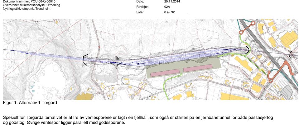 fjellhall, som også er starten på en jernbanetunnel for både