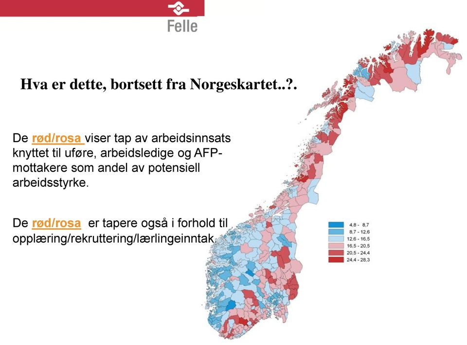 arbeidsledige og AFPmottakere som andel av potensiell