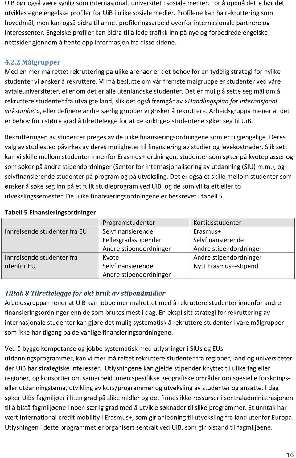 Engelske profiler kan bidra til å lede trafikk inn på nye og forbedrede engelske nettsider gjennom å hente opp informasjon fra disse sidene. 4.2.