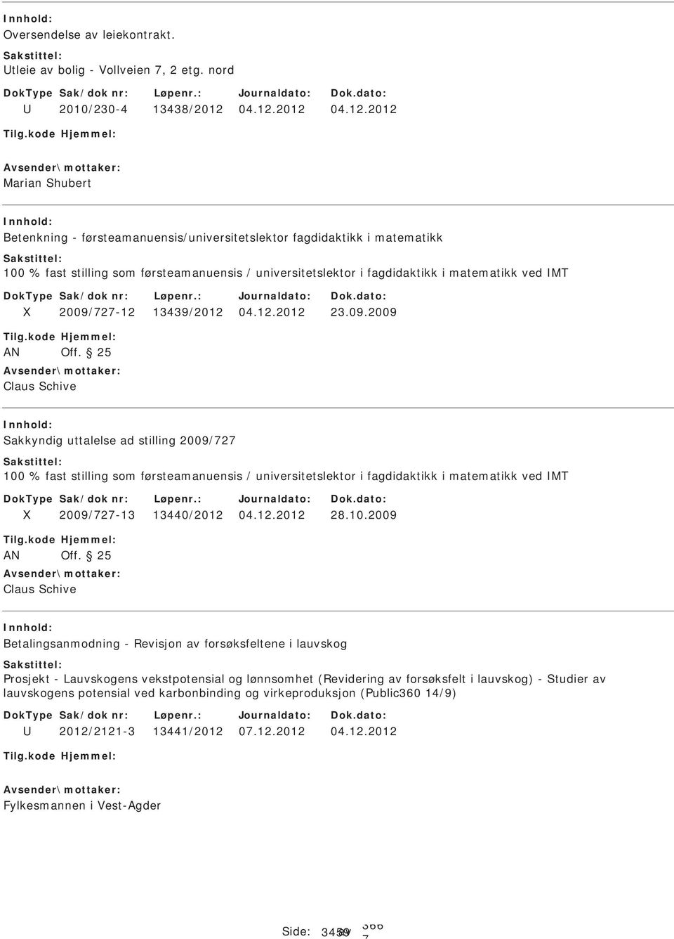 2012 2012 Marian hubert Betenkning - førsteamanuensis/universitetslektor fagdidaktikk i matematikk 100 % fast stilling som førsteamanuensis / universitetslektor i fagdidaktikk i matematikk ved MT