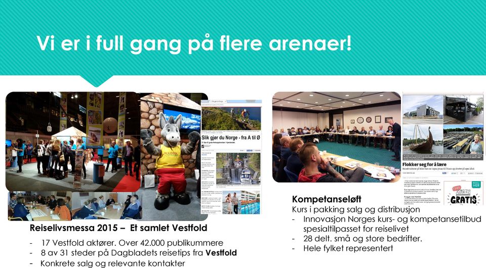000 publikummere - 8 av 31 steder på Dagbladets reisetips fra Vestfold - Konkrete salg og relevante