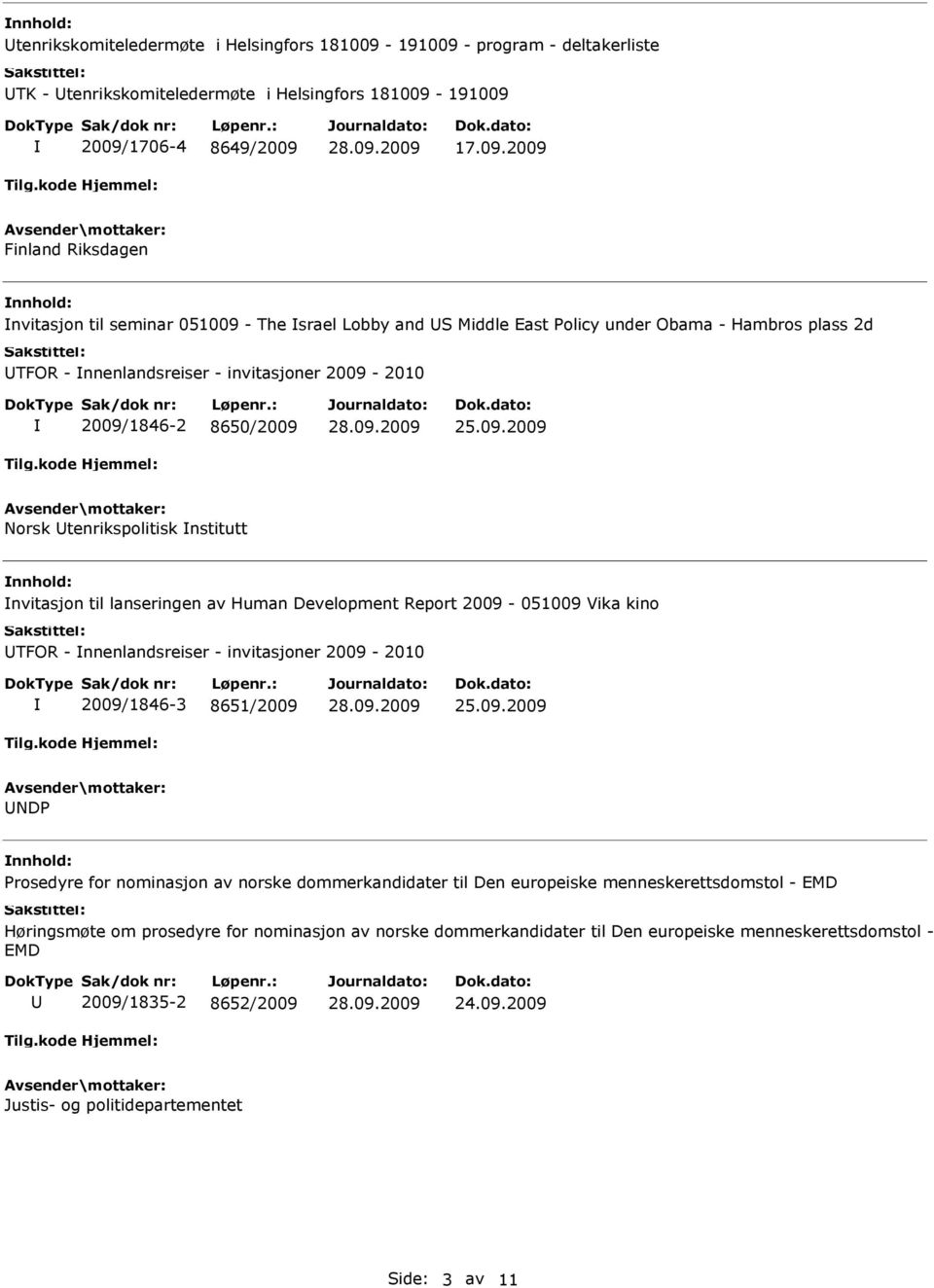 - program - deltakerliste TK - 2009/