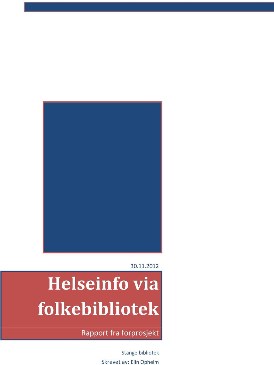 folkebibliotek Rapport