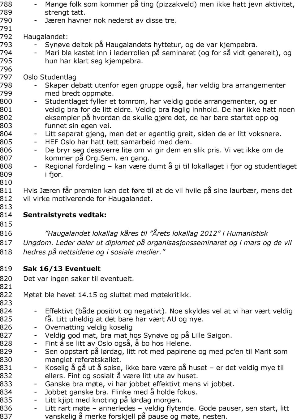 Haugalandet: - Synøve deltok på Haugalandets hyttetur, og de var kjempebra. - Mari ble kastet inn i lederrollen på seminaret (og for så vidt generelt), og hun har klart seg kjempebra.