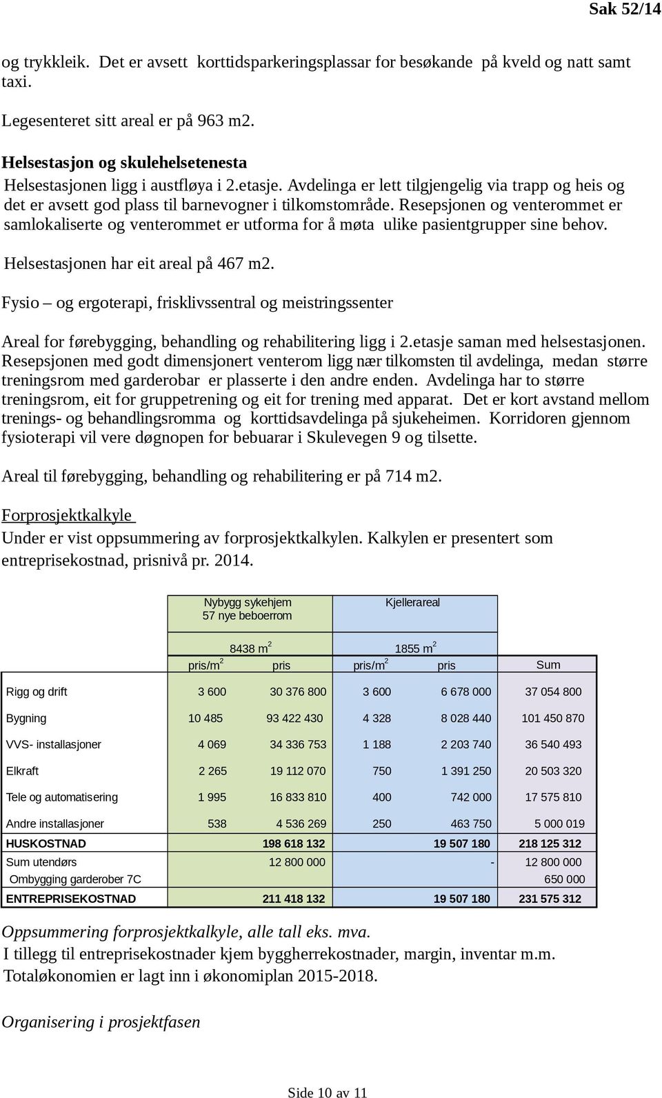 Resepsjonen og venterommet er samlokaliserte og venterommet er utforma for å møta ulike pasientgrupper sine behov. Helsestasjonen har eit areal på 467 m2.