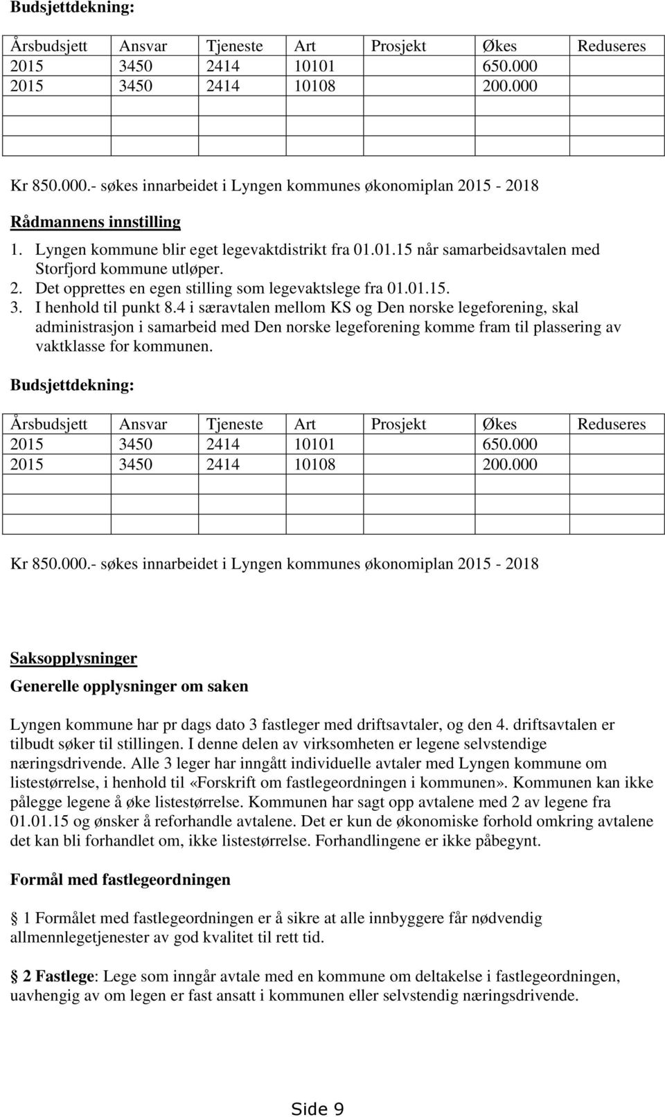 4 i særavtalen mellom KS og Den norske legeforening, skal administrasjon i samarbeid med Den norske legeforening komme fram til plassering av vaktklasse for kommunen.