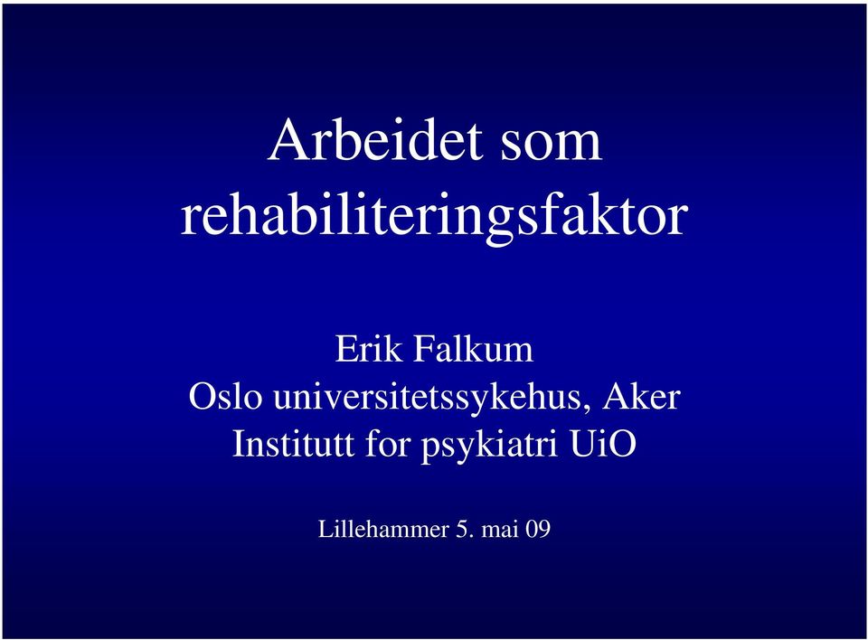 Falkum Oslo