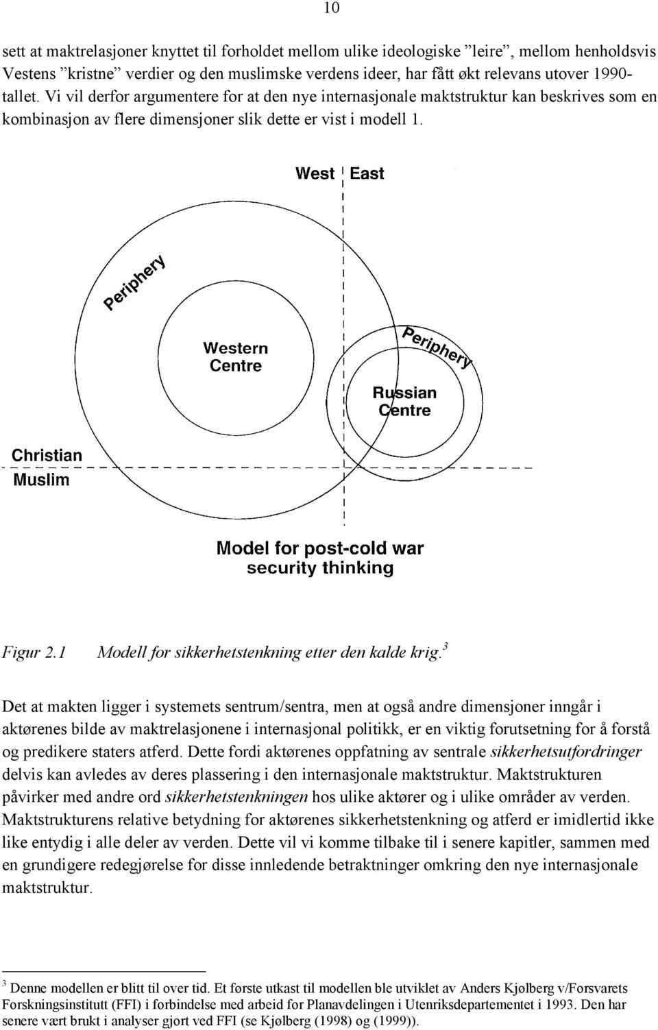 1 Modell for sikkerhetstenkning etter den kalde krig.