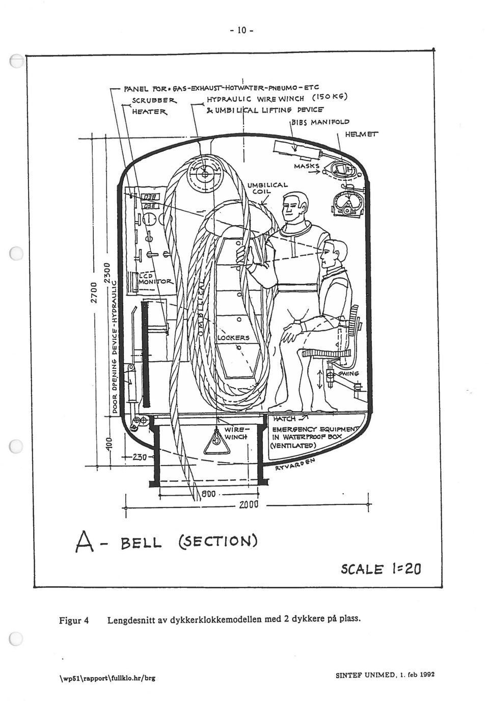 EWINCH CISC) HTER LWrlN PEVCE T BELL (SCTION) SCALE 1ZO Figur