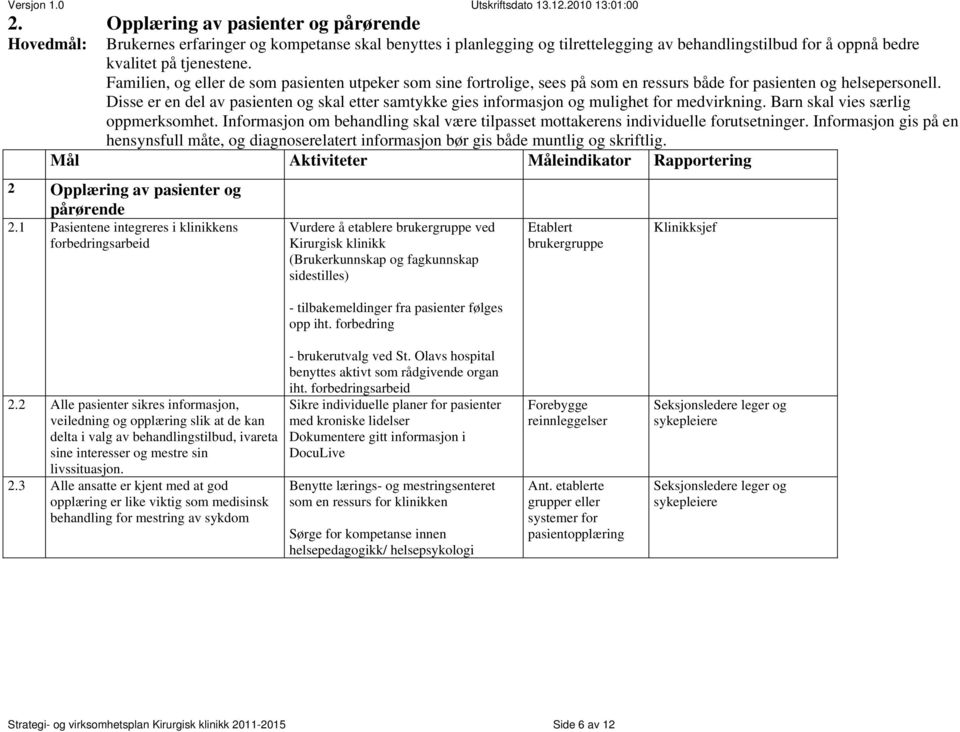 Disse er en del av pasienten og skal etter samtykke gies informasjon og mulighet for medvirkning. Barn skal vies særlig oppmerksomhet.