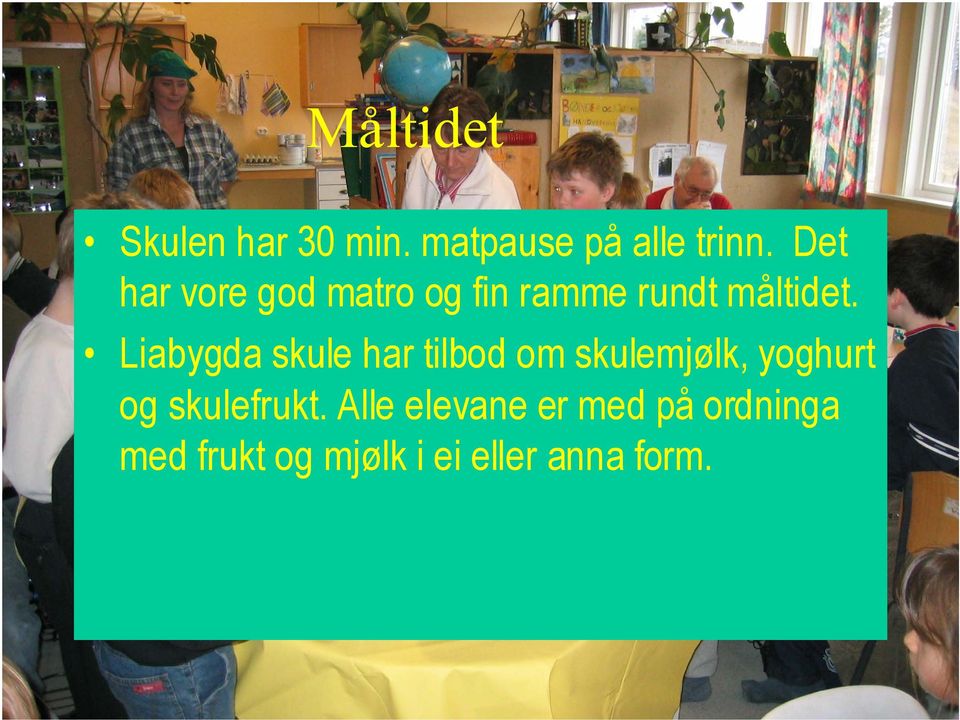 Liabygda skule har tilbod om skulemjølk, yoghurt og