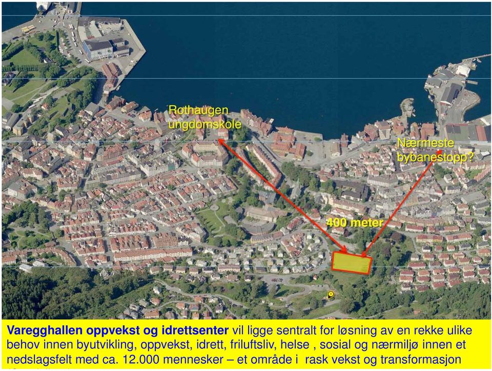 sosial og nærmiljø innen et nedslagsfelt med ca. 12.