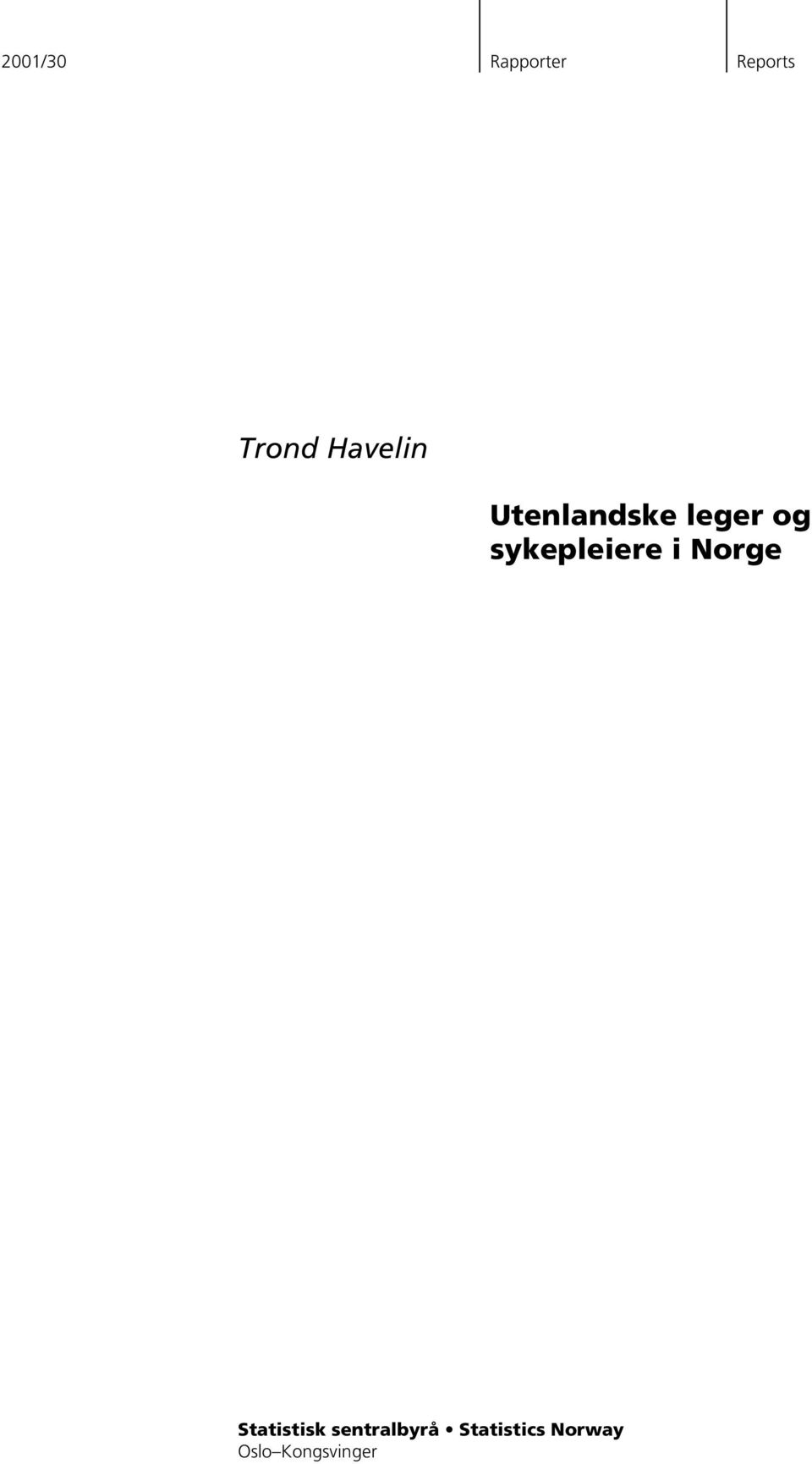 sykepleiere i Norge Statistisk