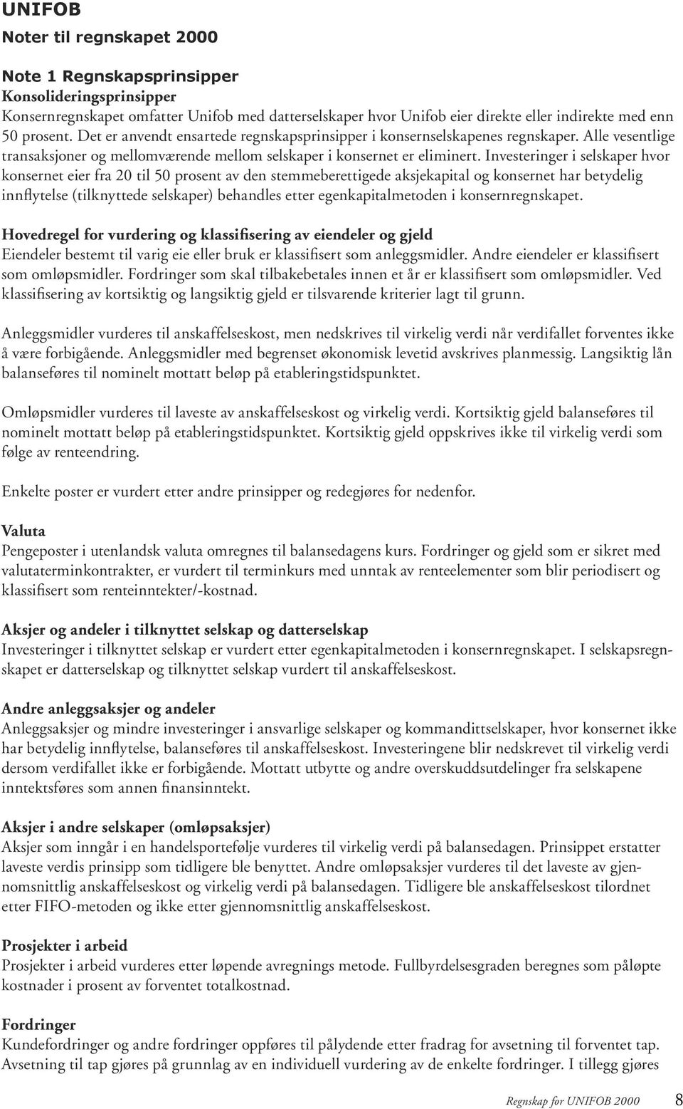 Investeringer i selskaper hvor konsernet eier fra 2 til 5 prosent av den stemmeberettigede aksjekapital og konsernet har betydelig innflytelse (tilknyttede selskaper) behandles etter