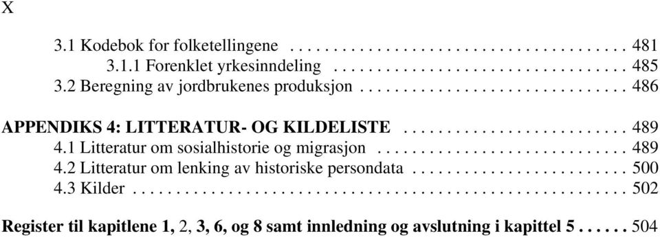 1 Litteratur om sosialhistorie og migrasjon...489 4.