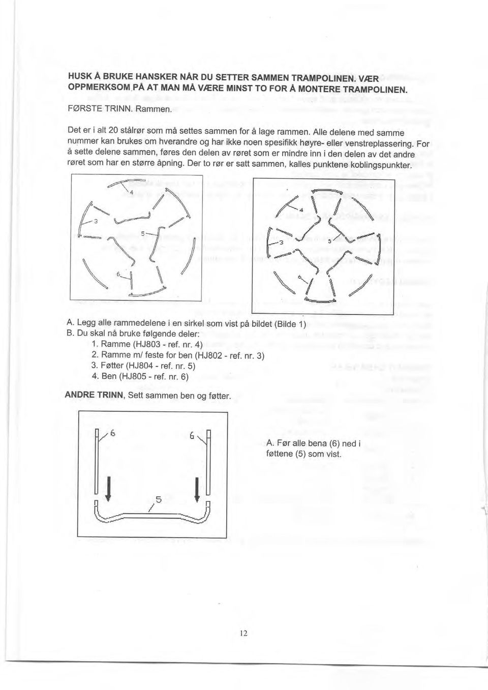 For a sette d lene sammen, fores den delen av roret som er mindre inn i den delen av der anore rsrct som har en storre 6pning. Der to ror er satt sammen, kalles punktone koblingspunkter. -<= \.