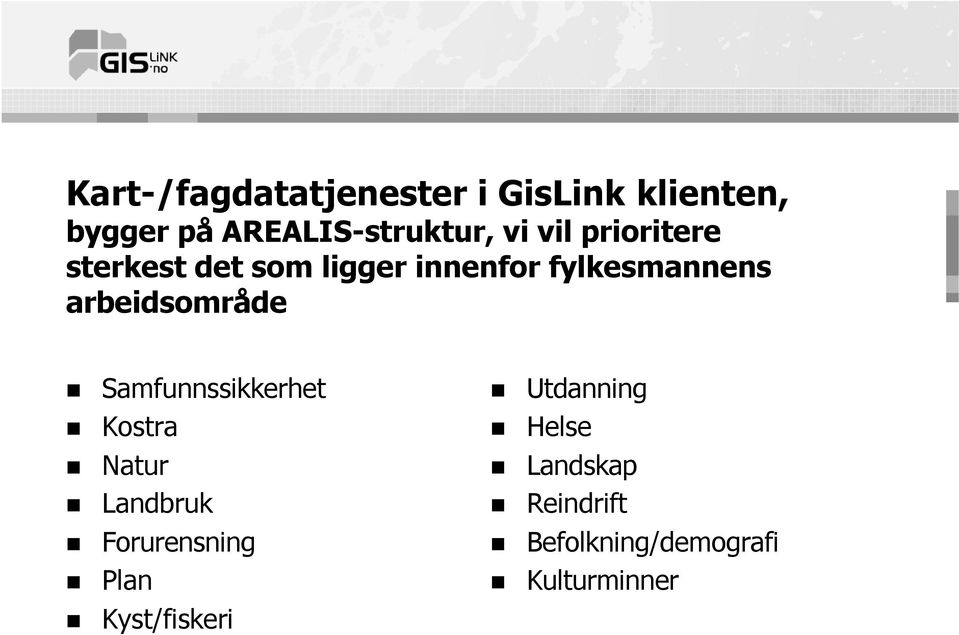 arbeidsområde Samfunnssikkerhet Kostra Natur Landbruk Forurensning Plan