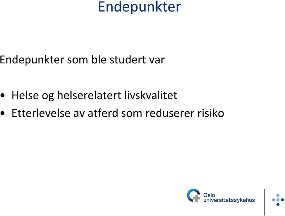 helserelatert livskvalitet