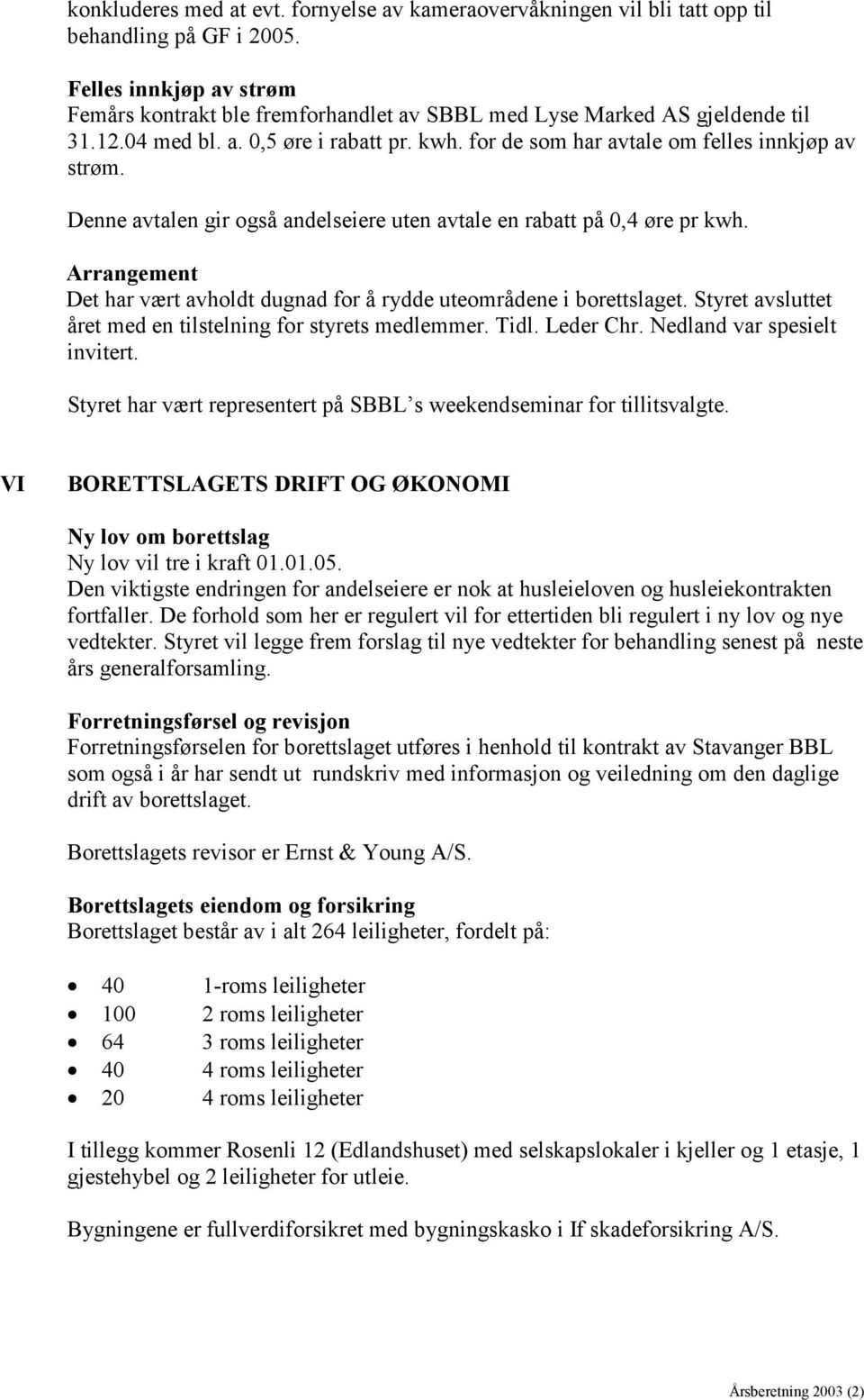 Denne avtalen gir også andelseiere uten avtale en rabatt på 0,4 øre pr kwh. Arrangement Det har vært avholdt dugnad for å rydde uteområdene i borettslaget.