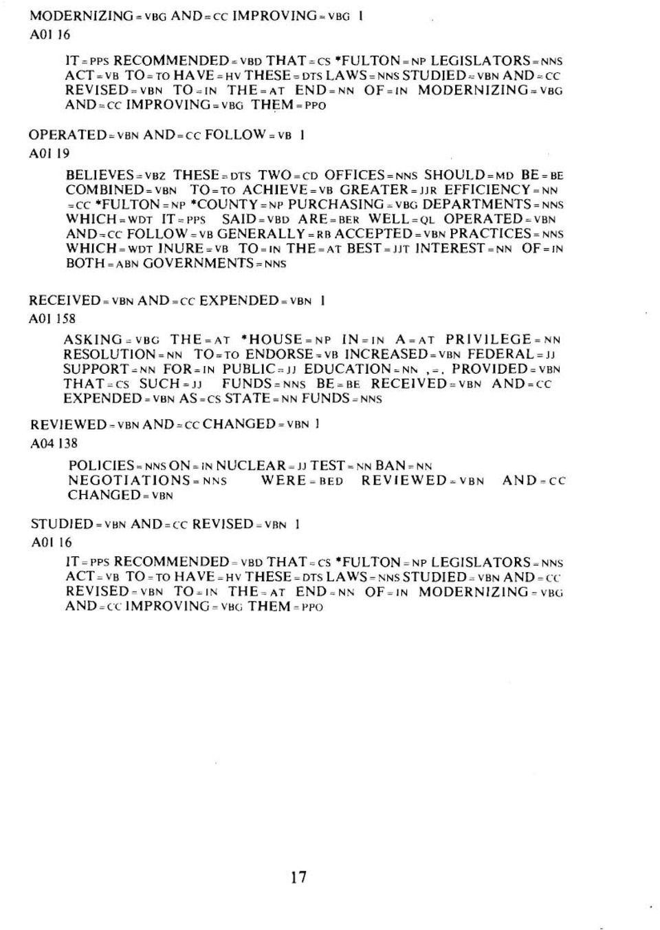 JJR EFFICIENCY = NN =cc *FULTON =NP *COUNTY =NP PURCHASING =VEG DEPARTMENTS = NNS WHICH=WDT IT=PPS SAID-VBD ARE=BER WELL=QL OPERATED=VBN AND=cc FOLLOW =ve GENERALLY =RB ACCEPTED=VBN PRACTICES=NNS