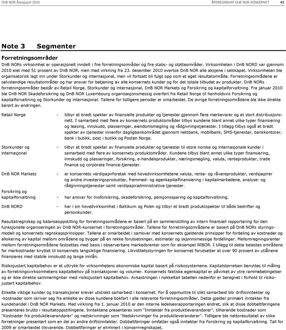 Virksomheten ble organisatorisk lagt inn under Storkunder og internasjonal, men vil fortsatt bli fulgt opp som et eget resultatområde.