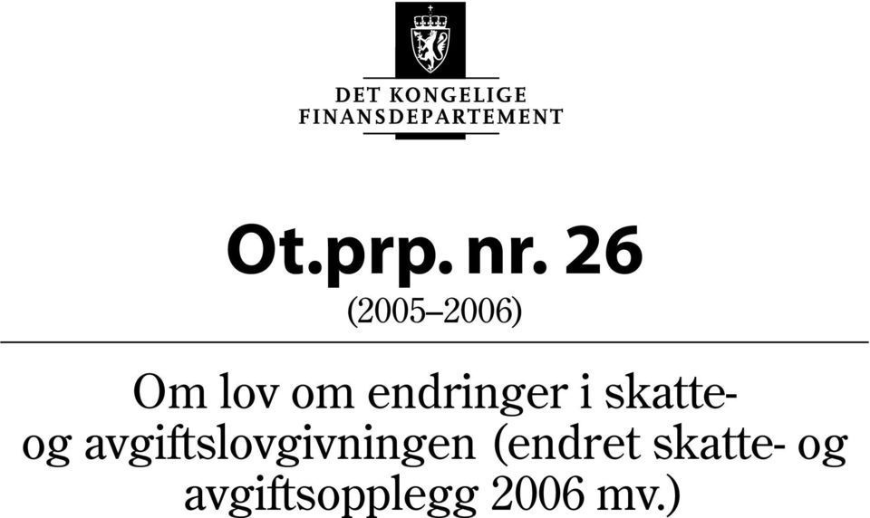 endringer i skatte- og