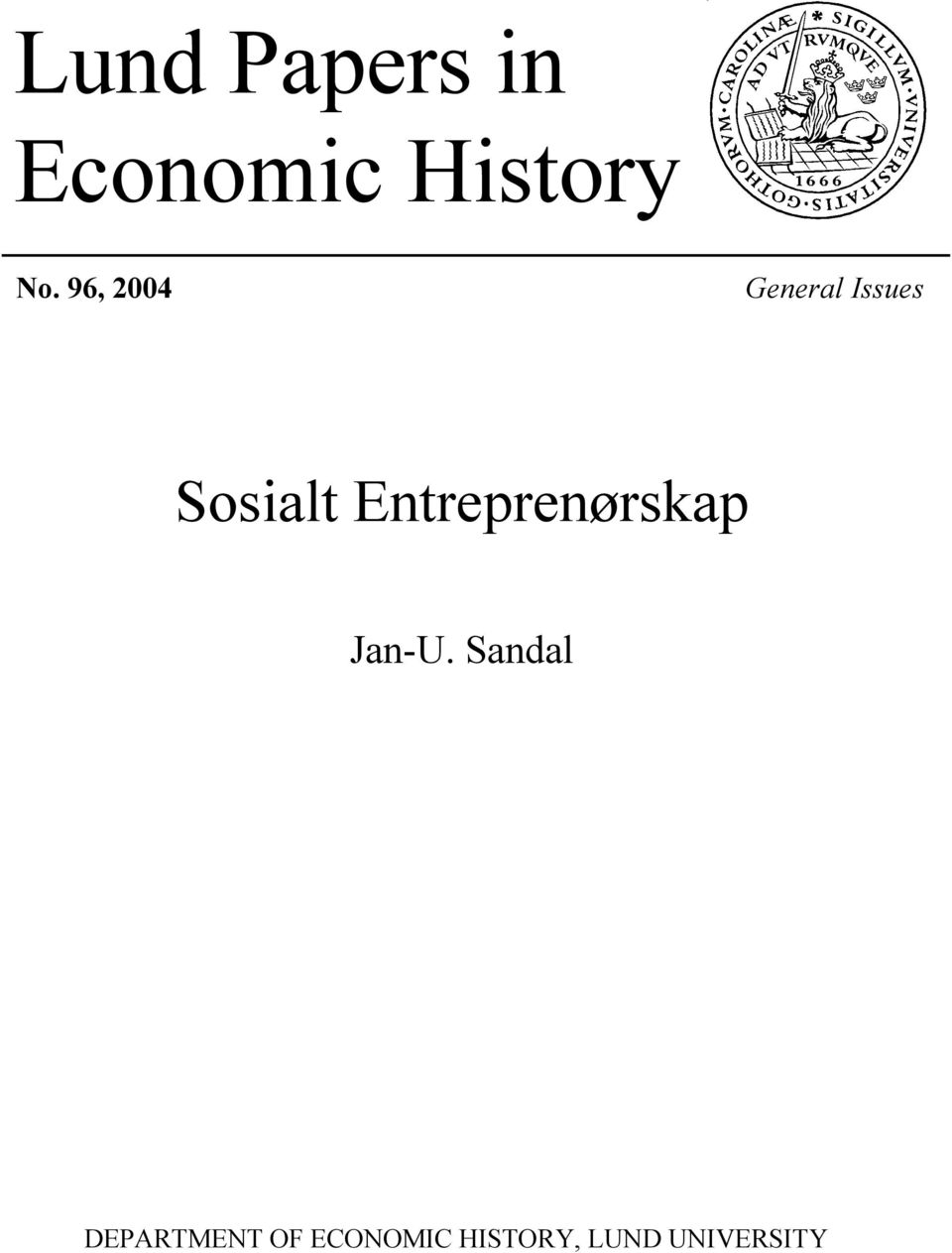 Entreprenørskap Jan-U.