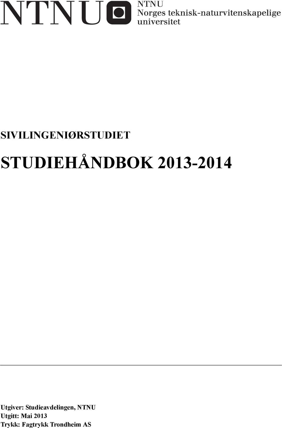 Utgiver: Studieavdelingen,