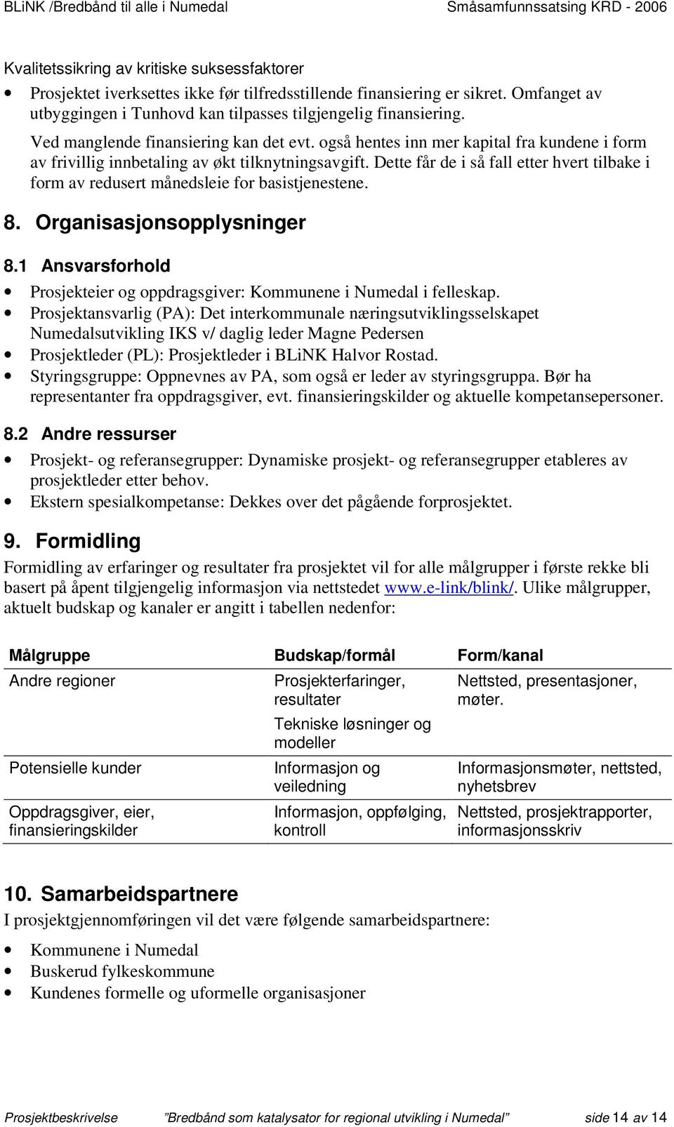 Dette får de i så fall etter hvert tilbake i form av redusert månedsleie for basistjenestene. 8. Organisasjonsopplysninger 8.