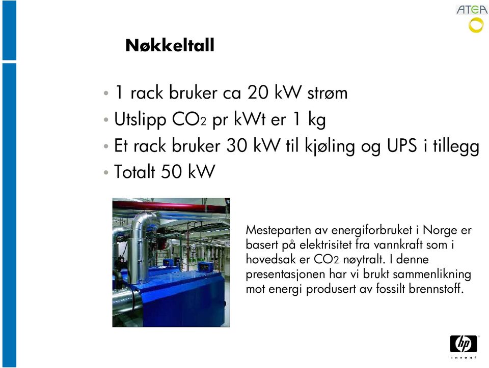 Norge er basert på elektrisitet fra vannkraft som i hovedsak er CO2 nøytralt.