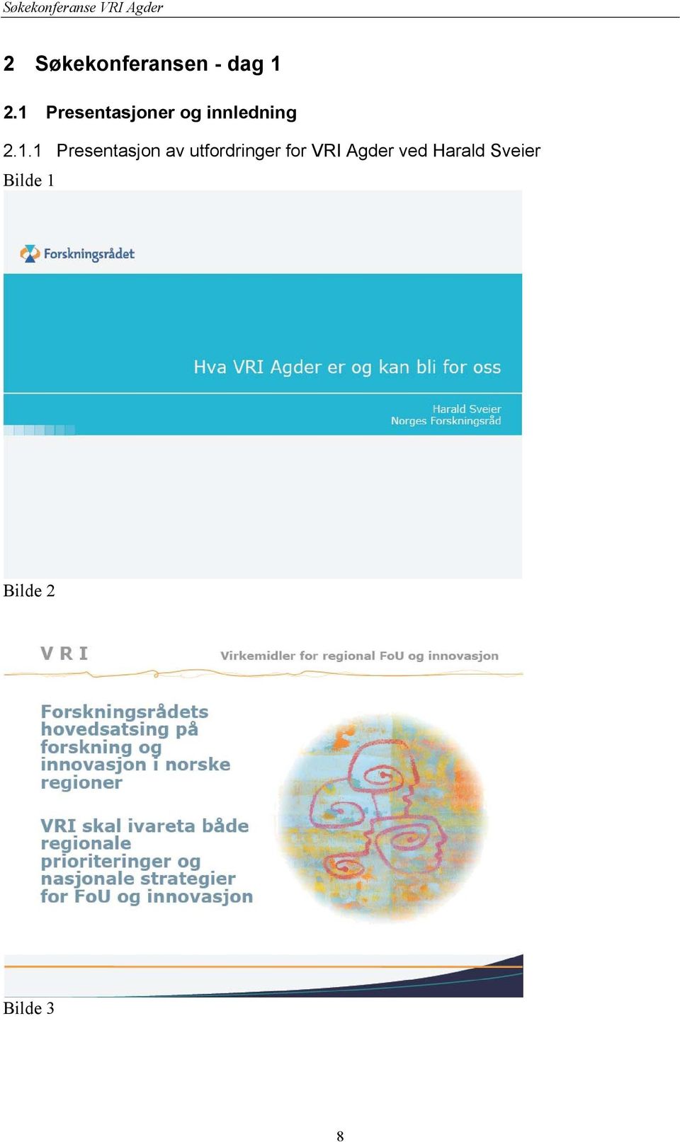 1.1 Presentasjon av utfordringer for VRI