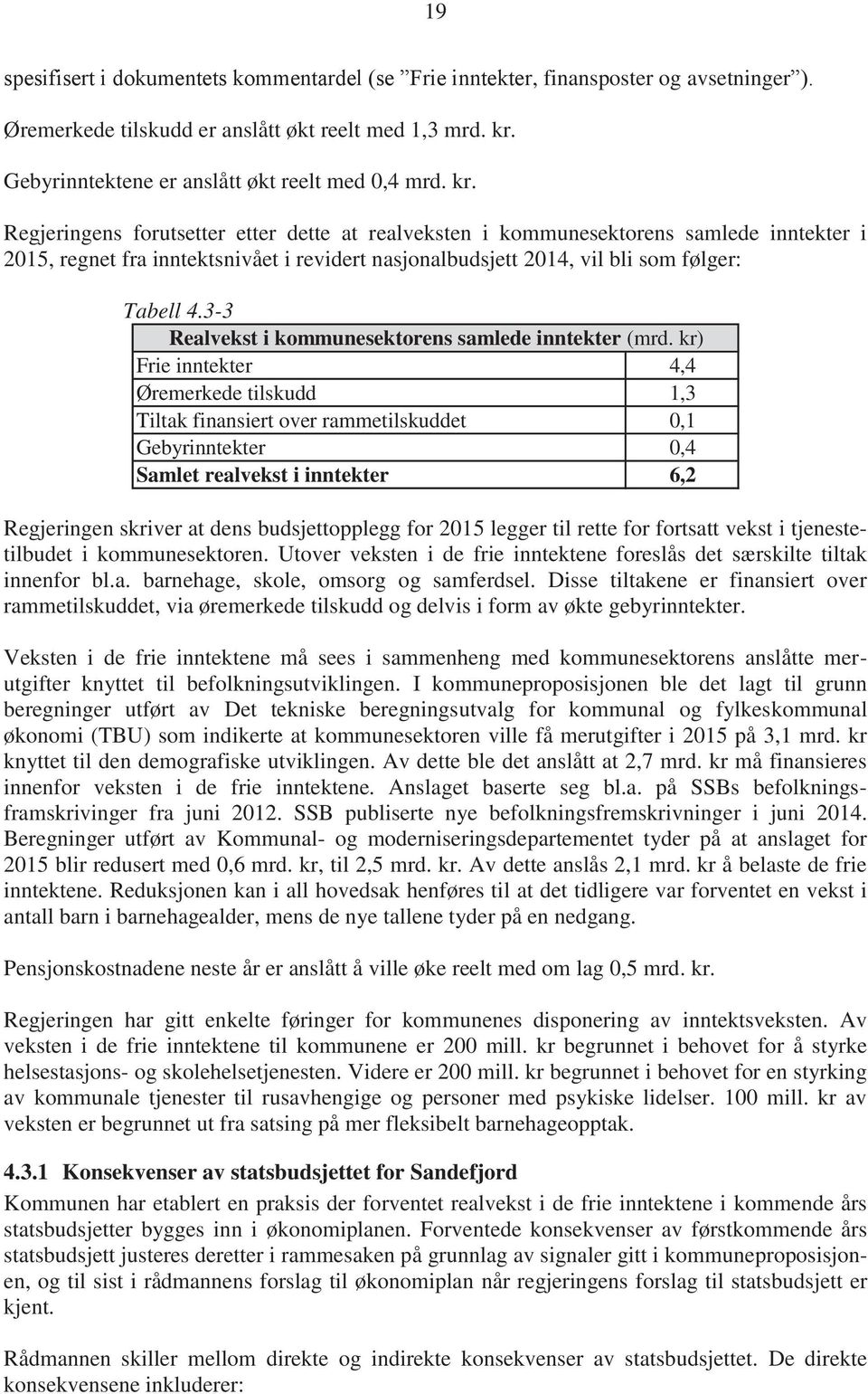 3-3 Realvekst i kommunesektorens samlede inntekter (mrd.