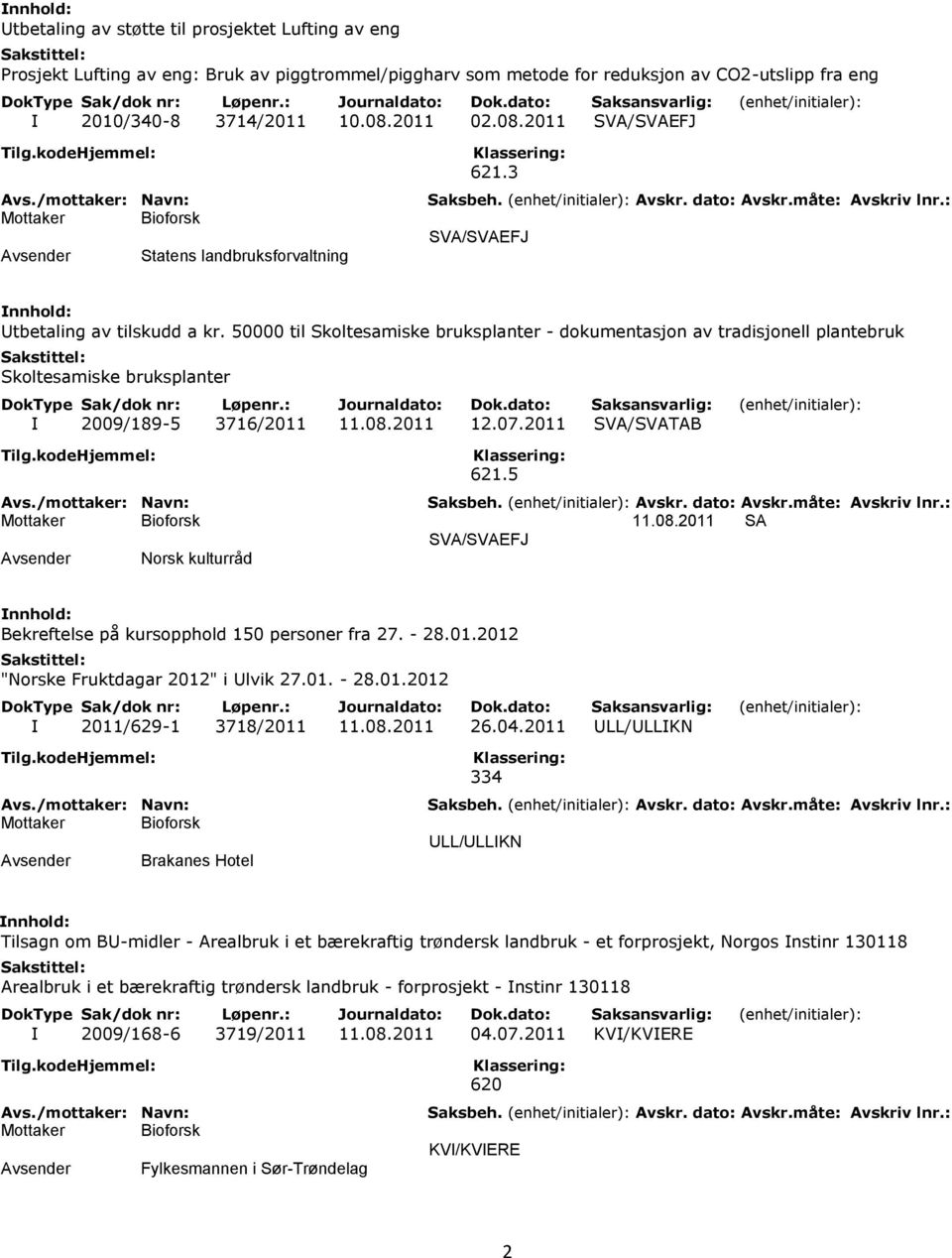 50000 til Skoltesamiske bruksplanter - dokumentasjon av tradisjonell plantebruk Skoltesamiske bruksplanter I 2009/189-5 3716/2011 11.08.