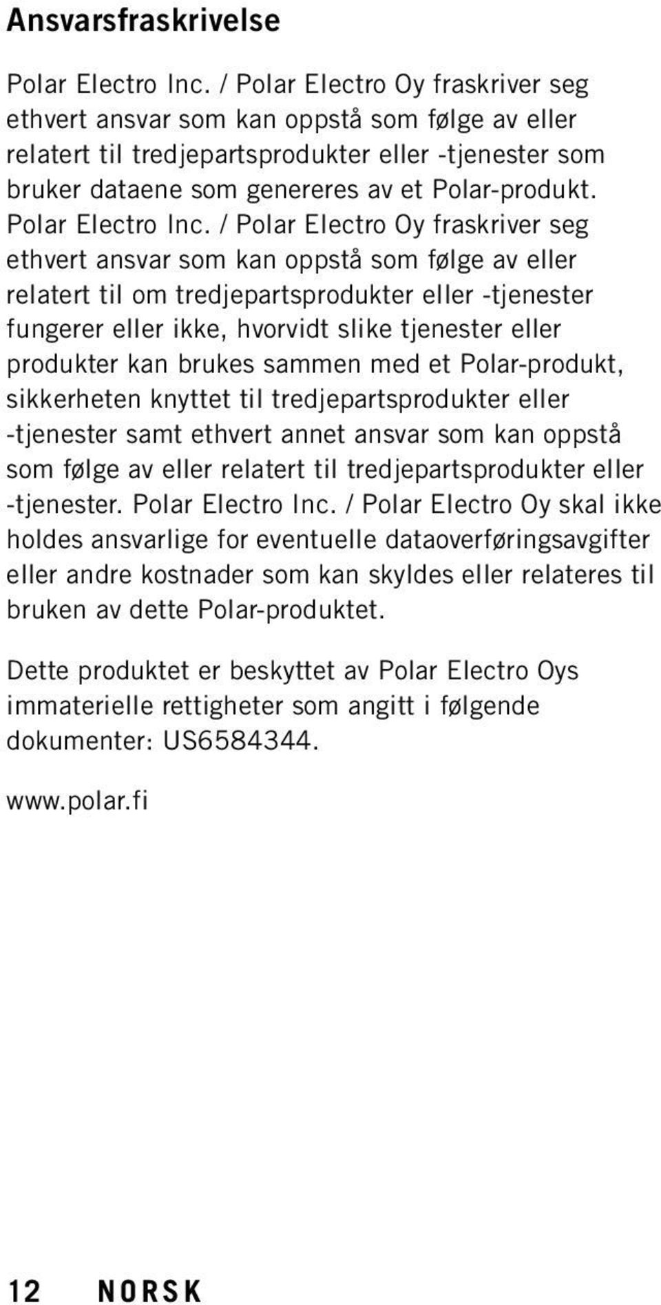 Polar Electro Inc.