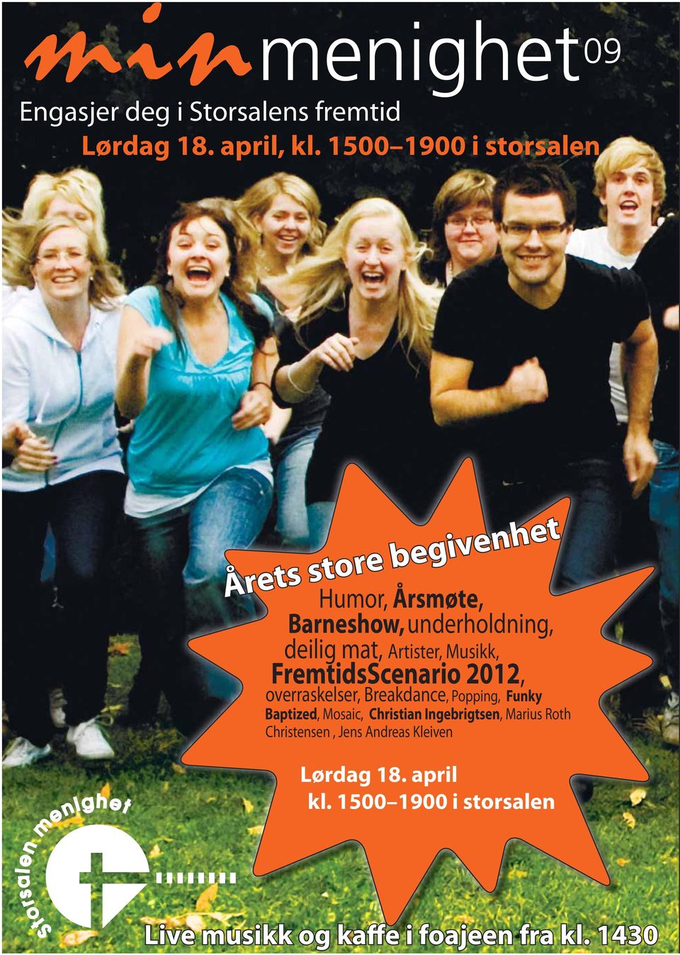 Artister, Musikk, FremtidsScenario 2012, overraskelser, Breakdance, Popping, Funky Baptized, Mosaic,