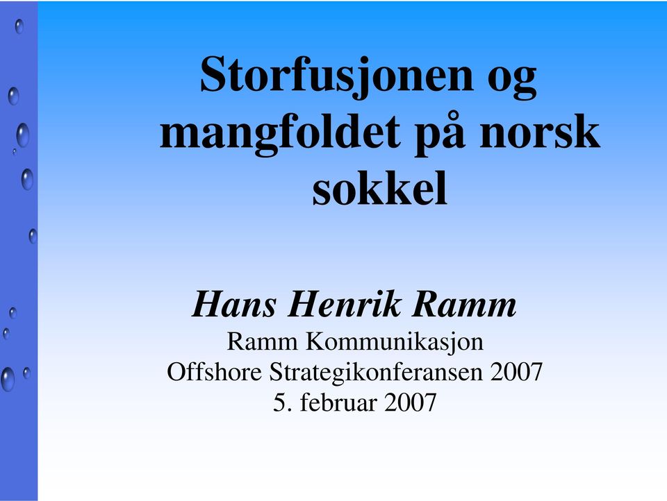 Ramm Kommunikasjon Offshore