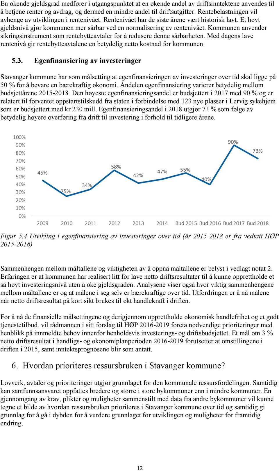 Kommunen anvender sikringsinstrument som rentebytteavtaler for å redusere denne sårbarheten. Med dagens lave rentenivå gir rentebytteavtalene en betydelig netto kostnad for kommunen. 5.3.