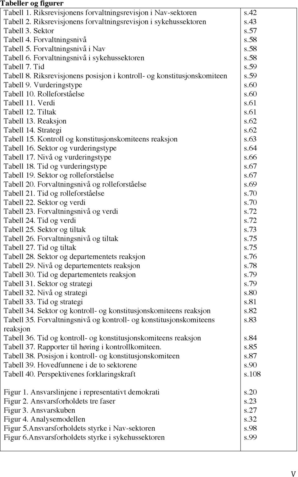 Rolleforståelse Tabell 11. Verdi Tabell 12. Tiltak Tabell 13. Reaksjon Tabell 14. Strategi Tabell 15. Kontroll og konstitusjonskomiteens reaksjon Tabell 16. Sektor og vurderingstype Tabell 17.