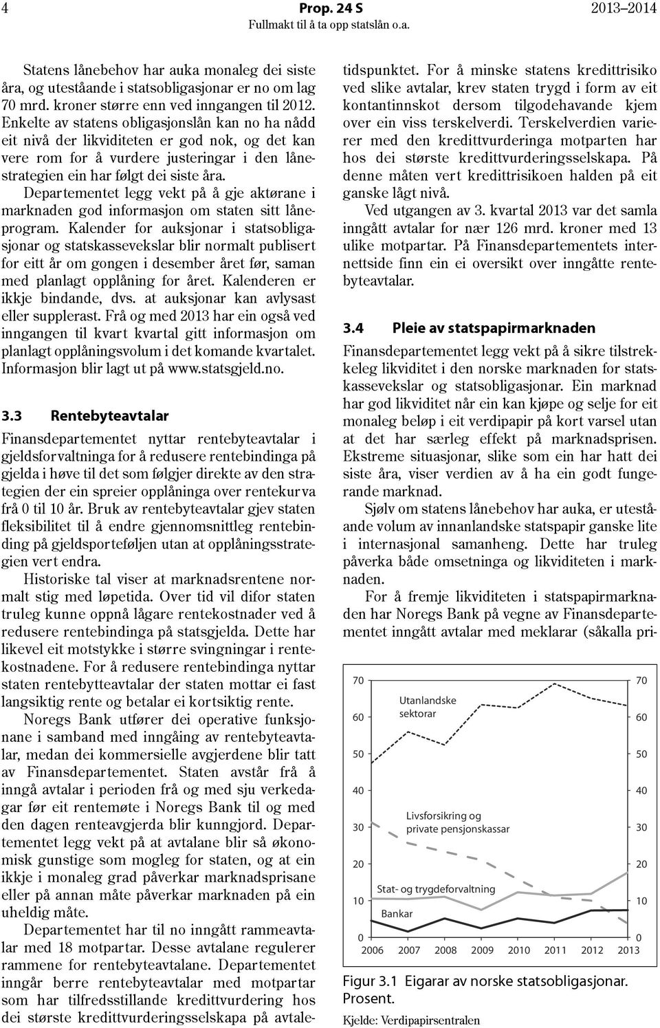 Departementet legg vekt på å gje aktørane i marknaden god informasjon om staten sitt låneprogram.