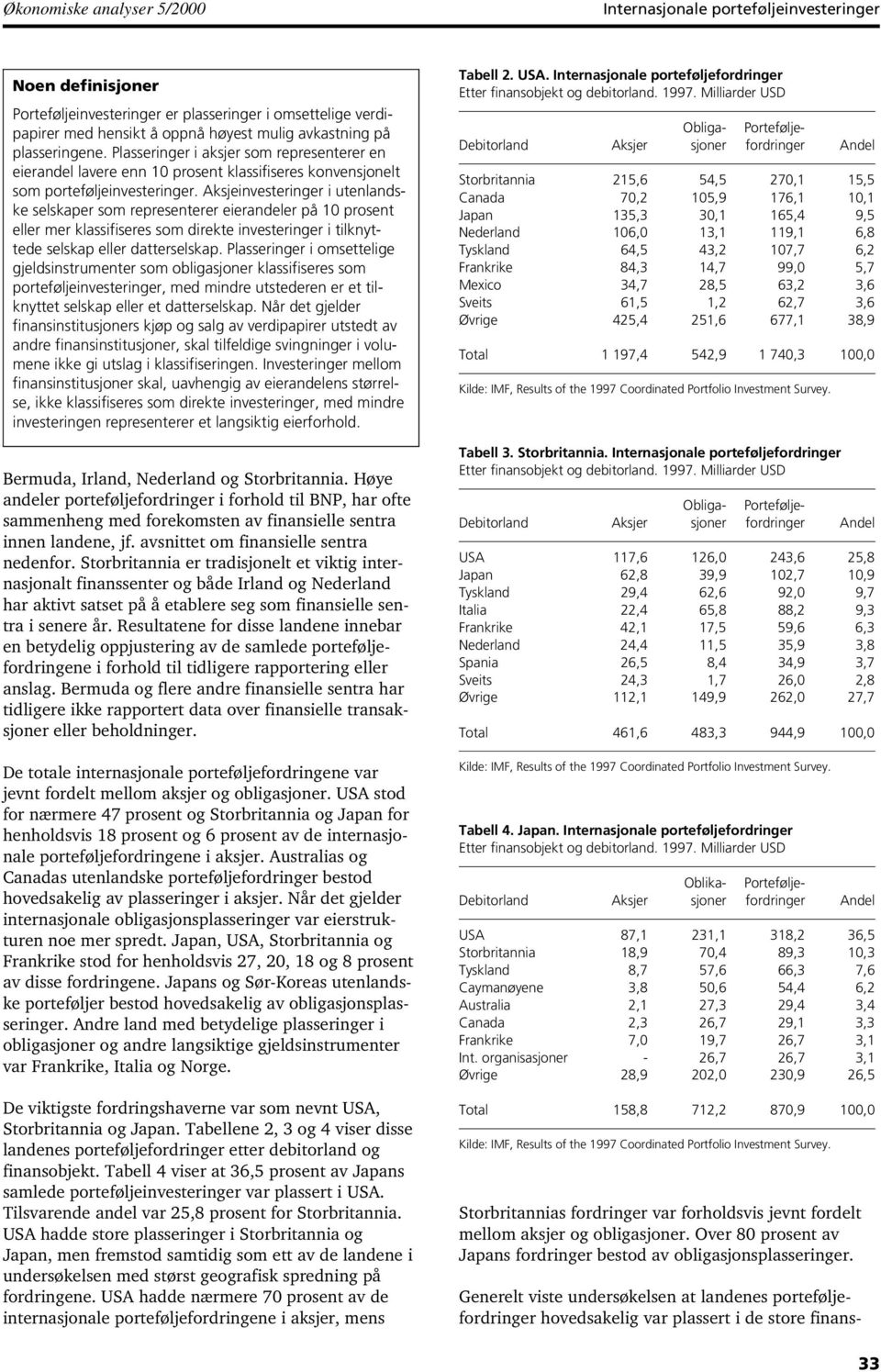 Aksjeinvesteringer i utenlandske selskaper som representerer eierandeler på 10 prosent eller mer klassifiseres som direkte investeringer i tilknyttede selskap eller datterselskap.