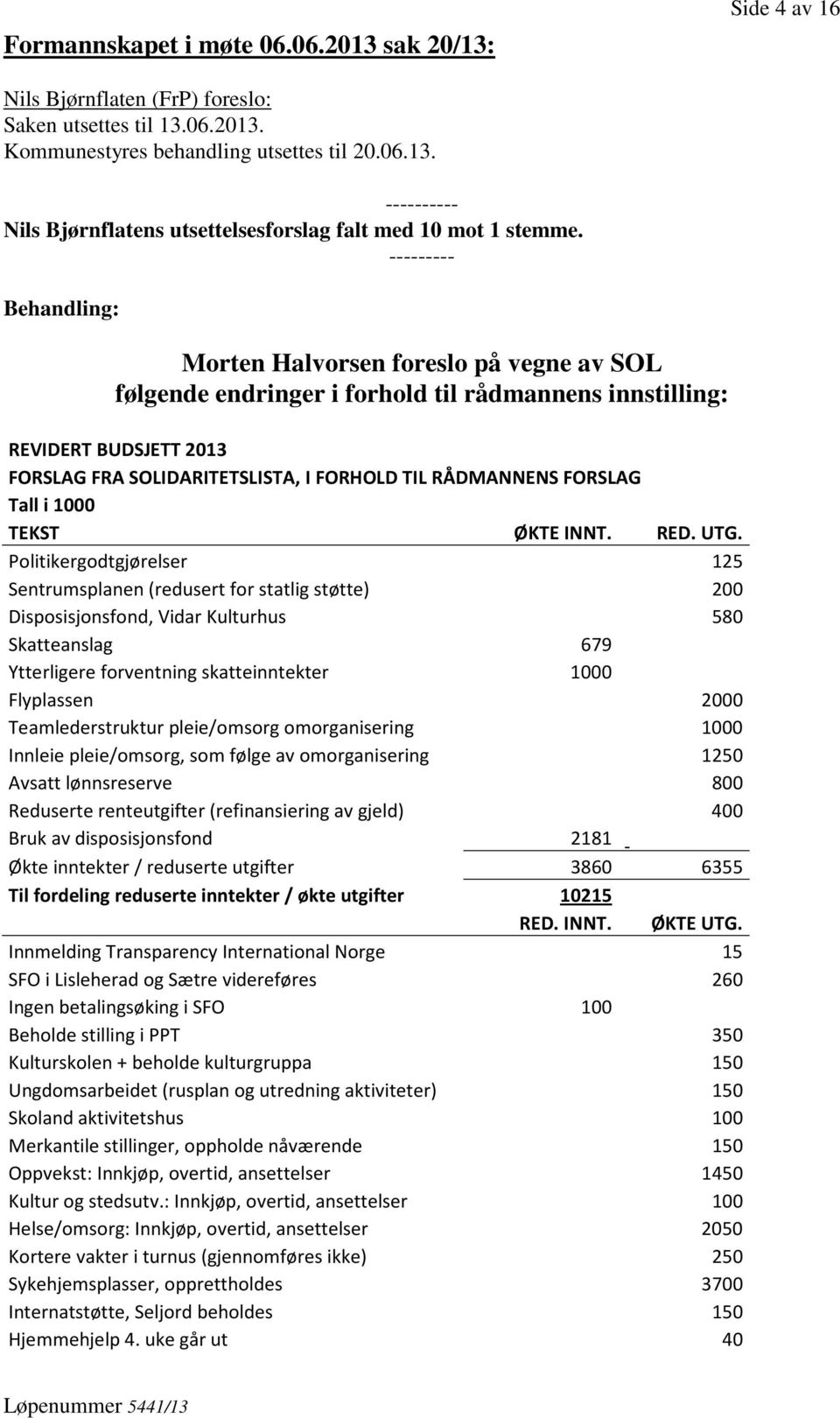 FORSLAG Tall i 1000 TEKST ØKTE INNT. RED. UTG.